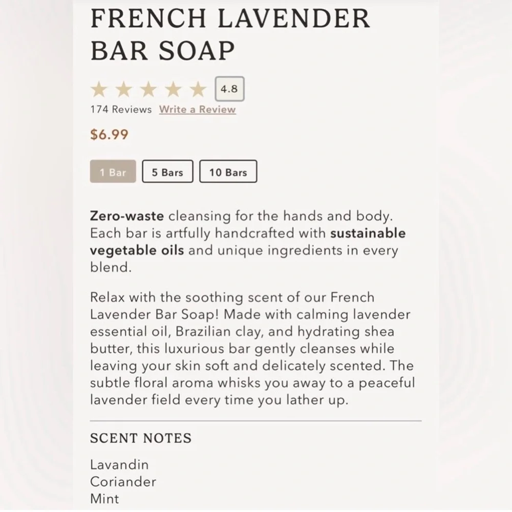 NEW 4 SOAPS FROM PACHA SOAP CO 100% NATURAL ARTISAN EXFOLIATING BARS 4OZ EACH - Picture 11 of 14